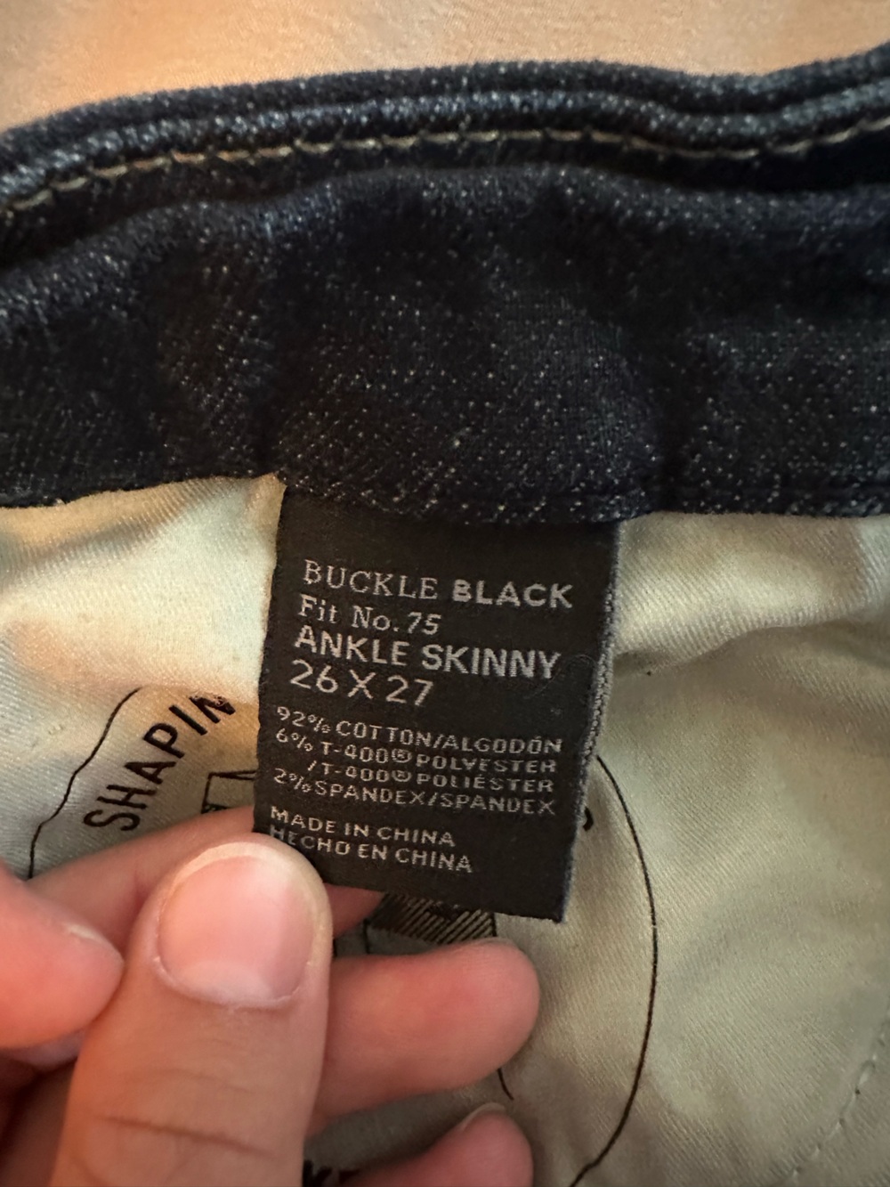 Buckle black high rise ankle skinny stretch denim jeans - Picture 8 of 10